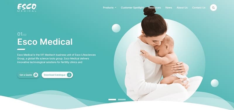 Esco Medical Website