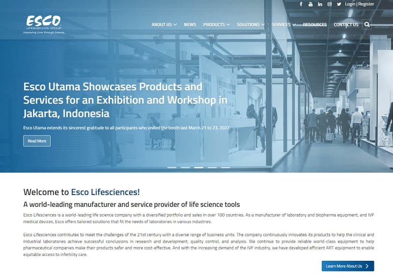 Escolifesciences Website